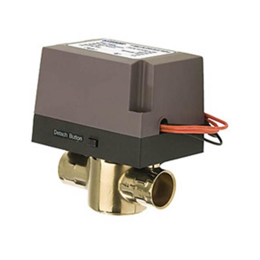 LZV-3 3-Way - 1-1/4'' Sweat Connection , 9.8 CV Factor