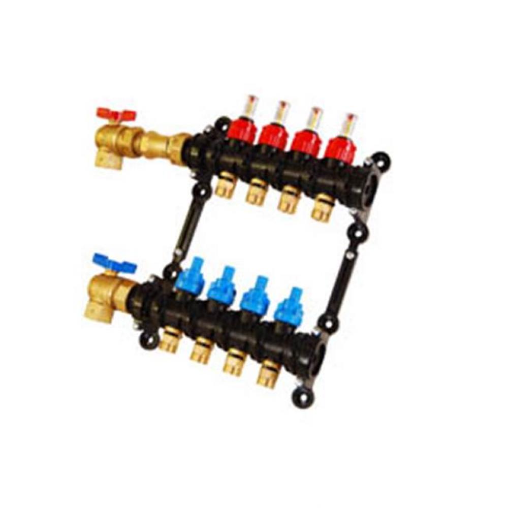 4 PORT - 1'' EP Angle Manifold with ­ Angle Isolation Valve