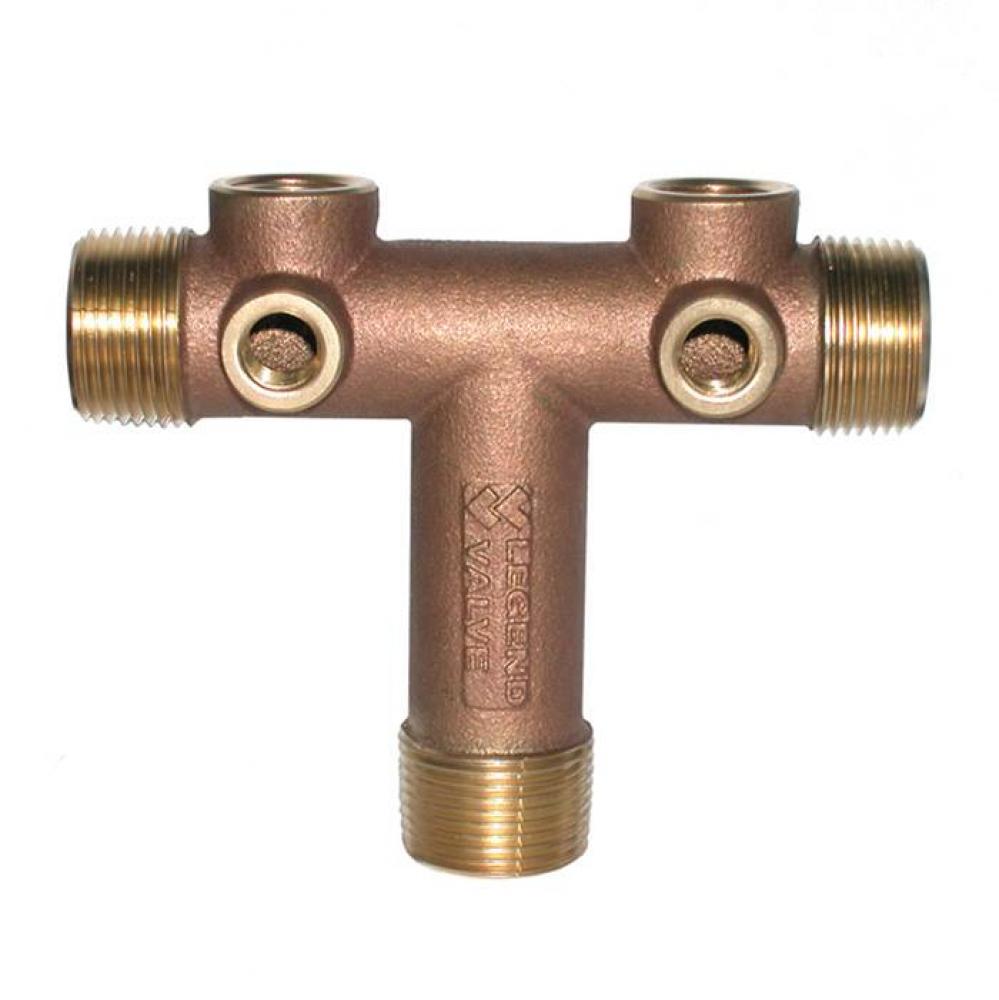 1-1/4 X 4-1/2'' BRS TANK TEE NL