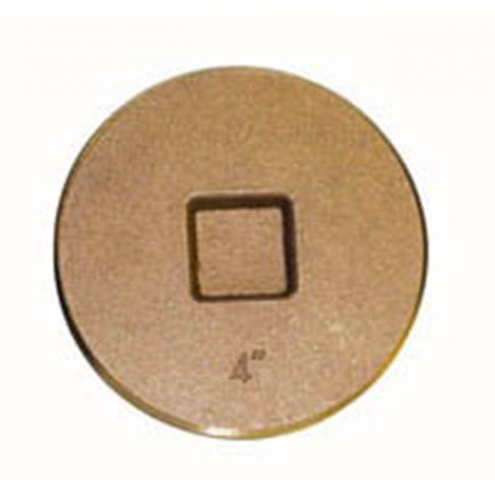 1-1/2'' Brass Raised Square Head Plug