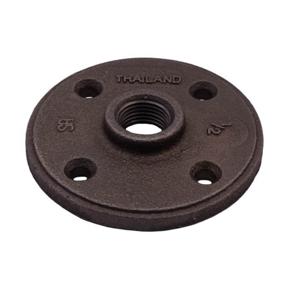 2'' BLACK FLOOR FLANGE