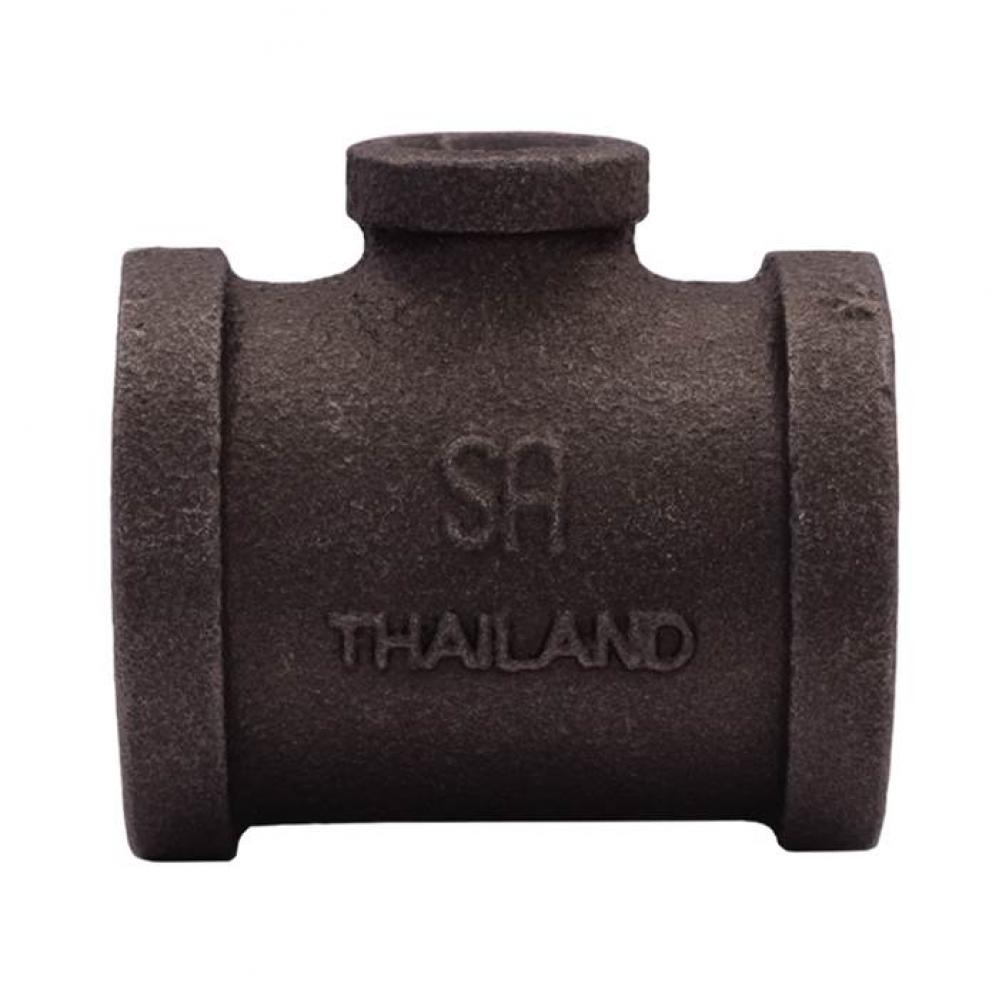 2'' x 1/2'' SA Black Reducing Tee FNPT x FNPT x FNPT