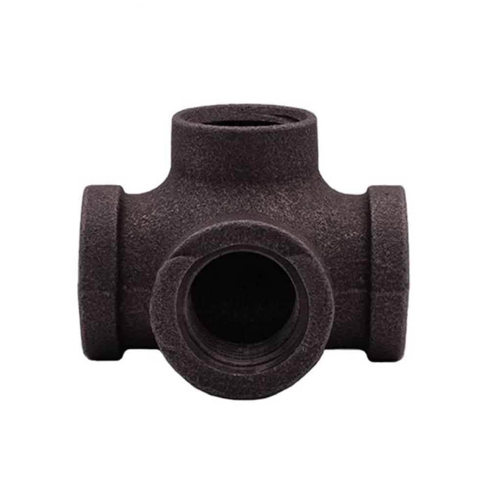 1'' BLACK SIDE OUTLET TEE