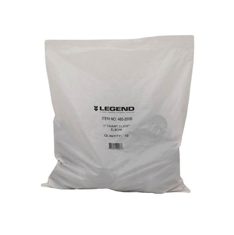 1'' SmartClick™ PE-RT & PEX Connector Elbow Contractor Pack, 10 per bag