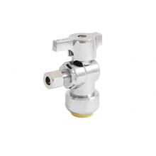 Legend Valve 114-943NLB - 1/2'' x 3/8'' PUSH OD ANGLE STOP