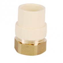 Legend Valve 302-413NL - 1/2'' No Lead Forged Brass CPVC x FNPT Transition Fitting