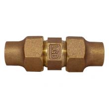 Legend Valve 313-106NL - 1-1/4'' T-4200NL No Lead Bronze Flare x Flare Union - 3 Part