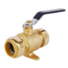 Legend Valve 456-025NL - 1'' P-2200NL No Lead, DZR Forged Press Instaloc II Push Fit Drop Ear Ball Valve