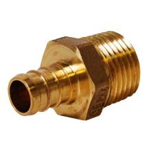 Legend Valve 460-754NL - 1/2'' x 1/2'' PEX x MNPT Adapter No Lead/ DZR Forged Brass Fitting