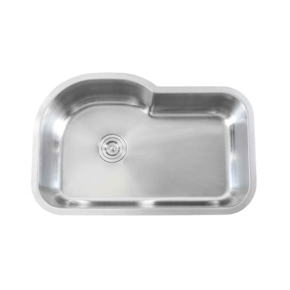 Classic 18 Gauge Kitchen Sink 31 1/2'' X 21'' X 9''