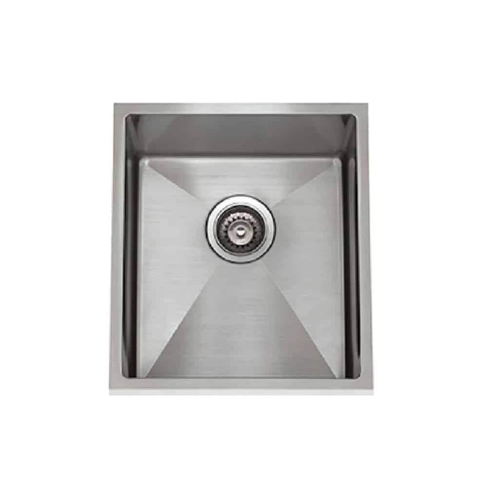 S-SS-S1816-34Ri-16 / 1/4'' Radius Bar Sink 18'' X 16'' X 9'&apo
