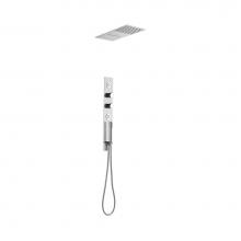 Lenova CSP206P - 2PC - Shower Set Includes: Shower Head Round 16'' x 4-3/4'' Thermostatic/Press