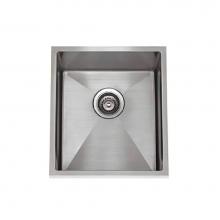 Lenova S-SS-S1816-34Ri-16 - S-SS-S1816-34Ri-16 / 1/4'' Radius Bar Sink 18'' X 16'' X 9'&apo