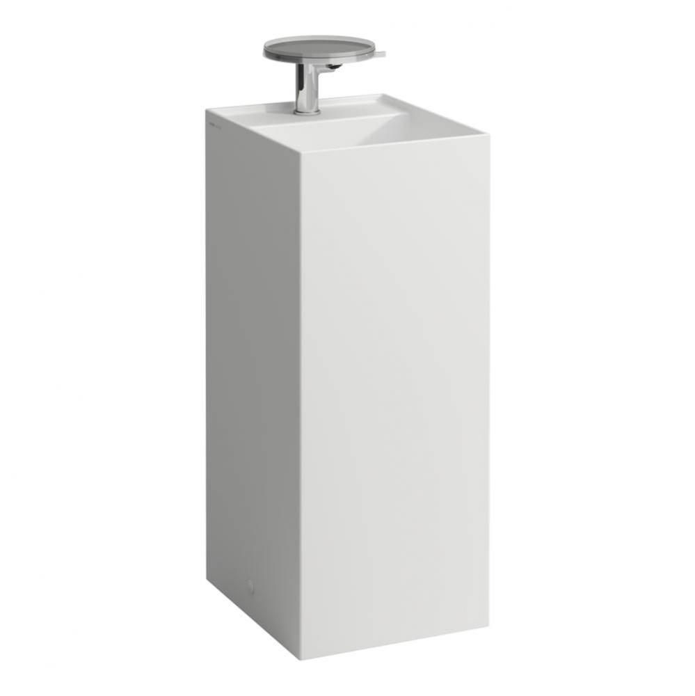Freestanding Washbasin With Concealed Outlet, W/O Overflow