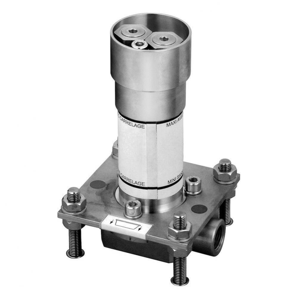 Rough-in set for column bath mixer