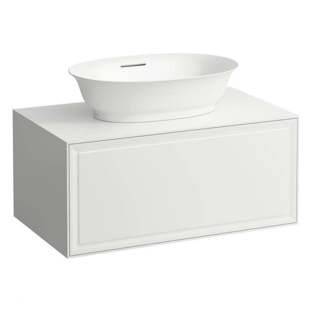 Drawer element Only, 1 drawer, with centre cut-out, matches bowl washbasins 812852, 812855