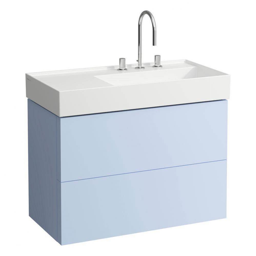 Vanity Only with two drawers for washbasin shelf left 810339 (incl. organiser)