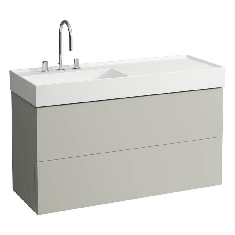 Vanity Only with two drawers for washbasin shelf right 813332 (incl. organiser)