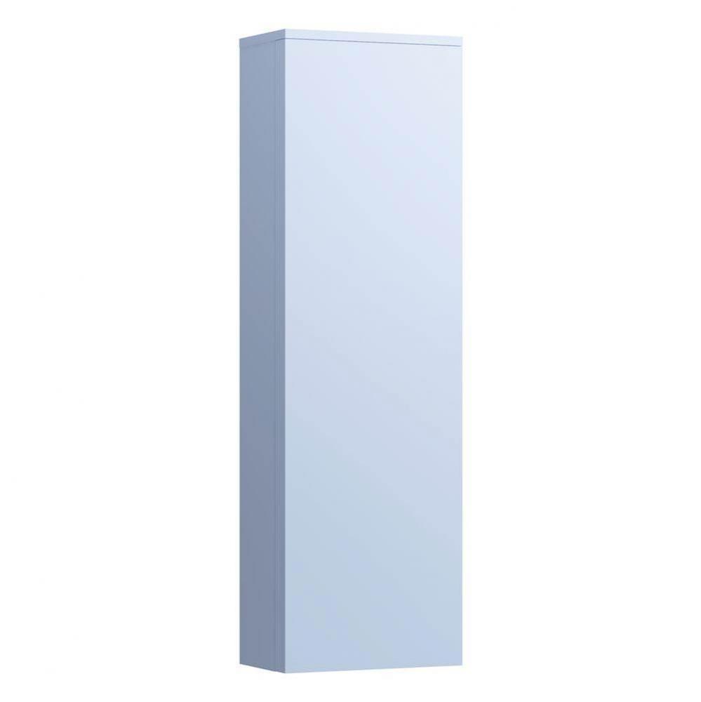 Tall Cabinet with 1 door, door hinge left, 4 glass shelves