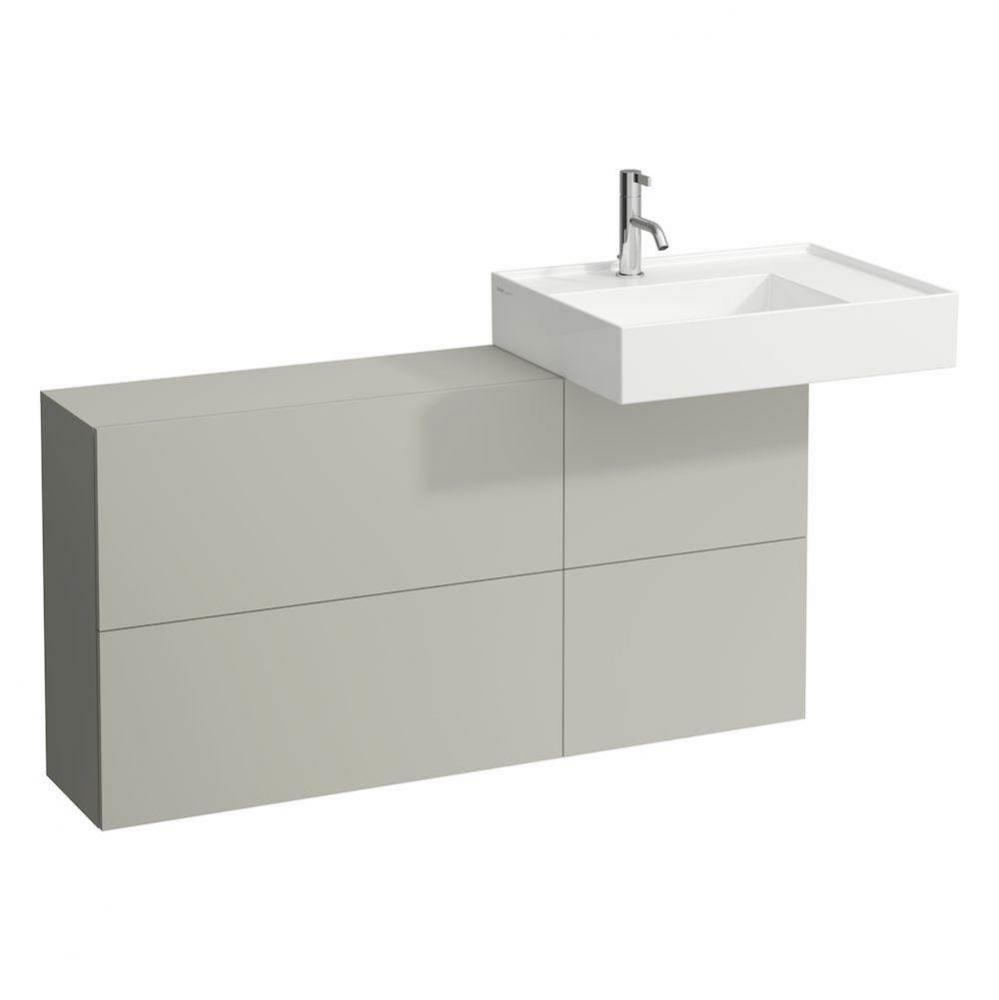 Sideboard ONLY with 1 door and 2 flaps, washbasin right, matching washbasins 810332, 810334, 81033