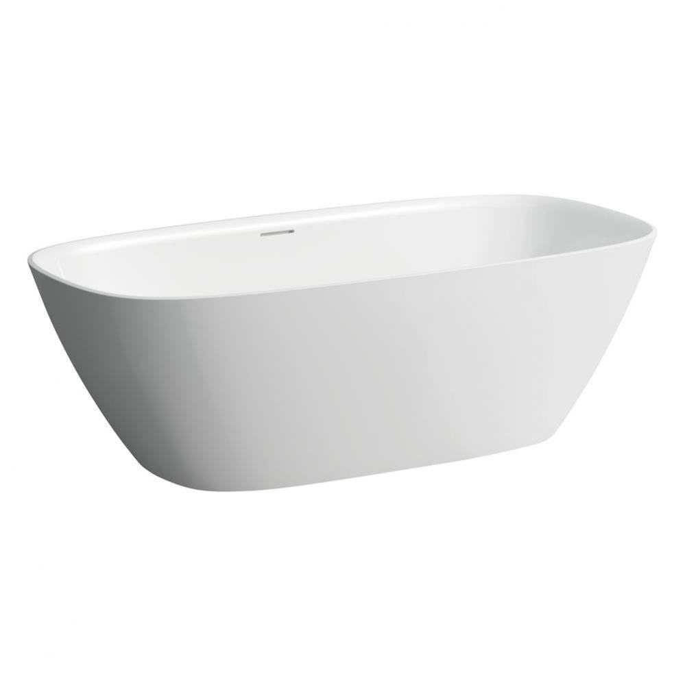 Ino Freestanding Bathtub, Made Of Sentec Solid Surface, Matte Satin Finish