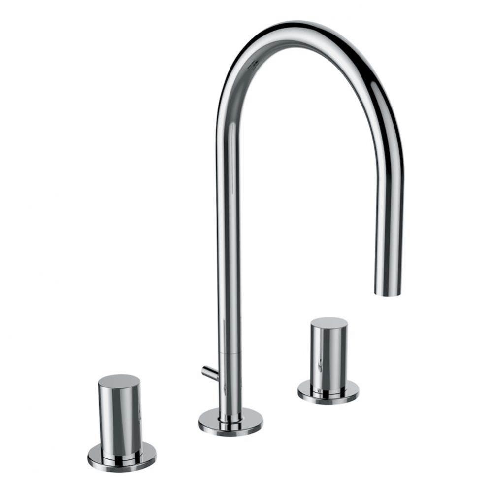 3-hole, projection 6-1/2'', swivel spout, w/o pop-up waste