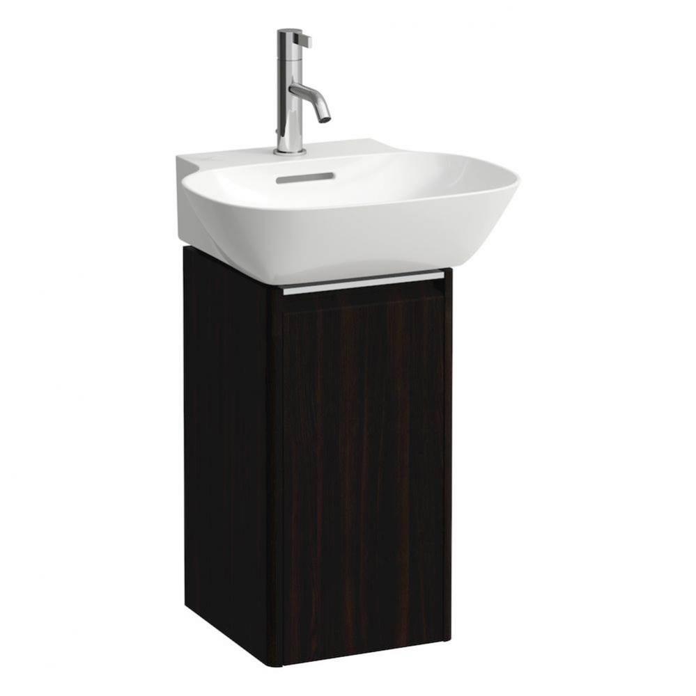 Vanity Only, 1 door, left hinged, 1 internal shelf, matching countertop small washbasin 815301