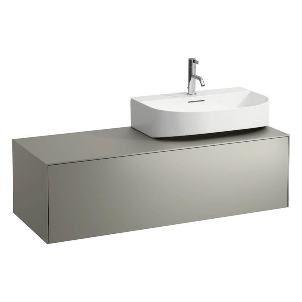 Drawer element Only, 1 drawer, matching washbasins 816341, 816342, cut-out right Nero Marquina Mar
