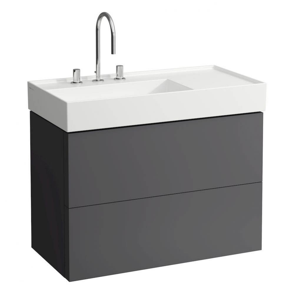 Vanity Only with two drawers for washbasin shelf right 810338 (incl. organiser)