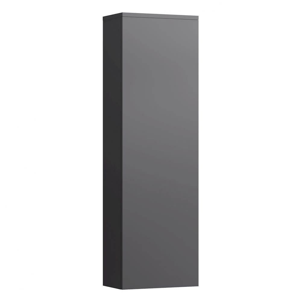 Tall Cabinet with 1 door, door hinge right, 4 glass shelves