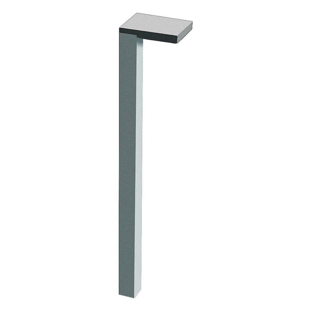 Set of adjustable feet (2 pieces), height 10-13/16'', anodized aluminum surface
