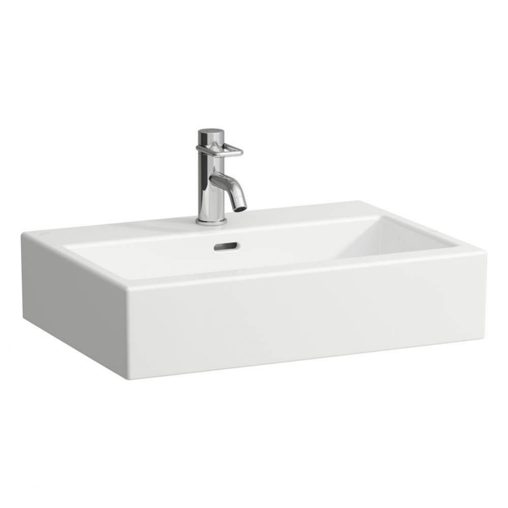 Bowl washbasin, with tap bank