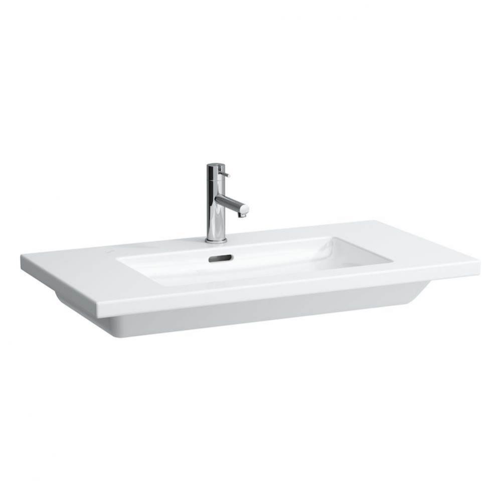 Washbasin, cutable to 26'', wall mounted