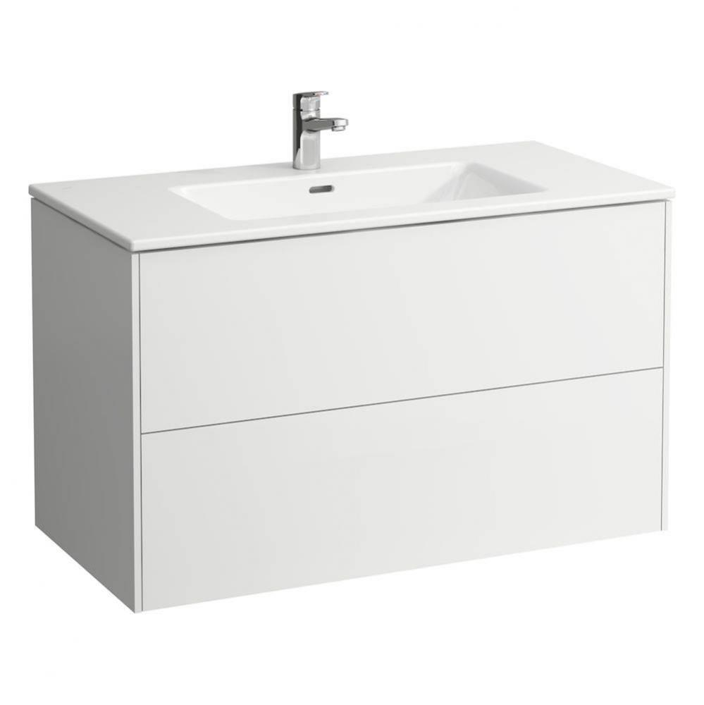 Combipack 1000 mm, washbasin ''slim'' with vanity unit ''Base'&