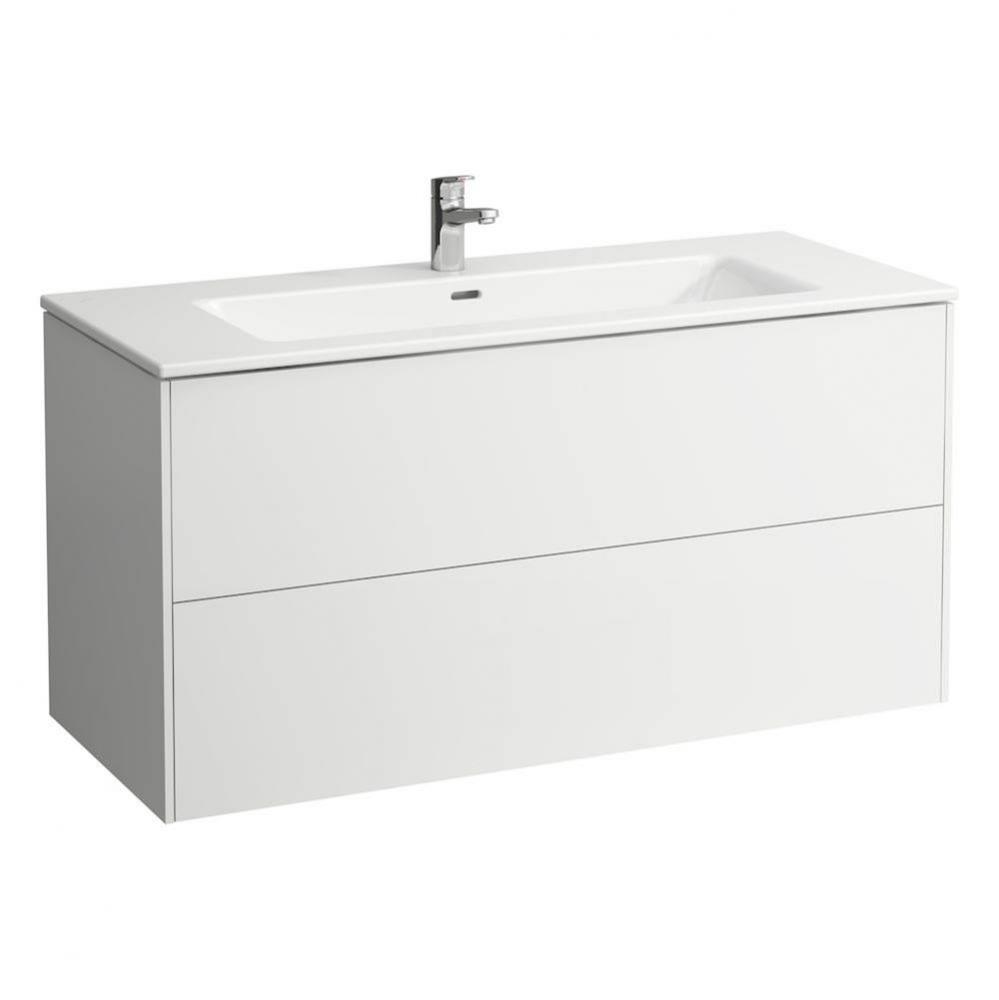 Combipack 1200 mm, washbasin ''slim'' with vanity unit ''Base'&