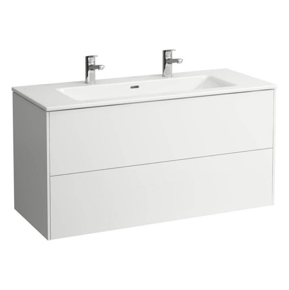 Combipack 1200 mm, washbasin ''slim'' with vanity unit ''Base'&