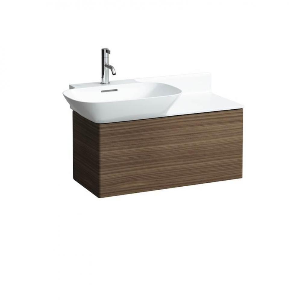 Washbasin wiht shelf right, 900 x 450 x 120, without tap hole, SaphirKeramik