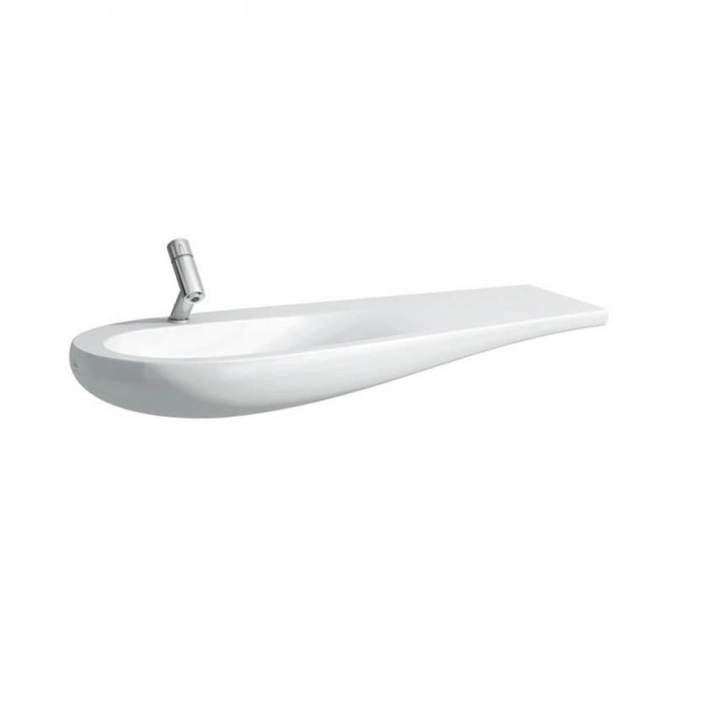 Countertop washbasin, shelf right, 1200