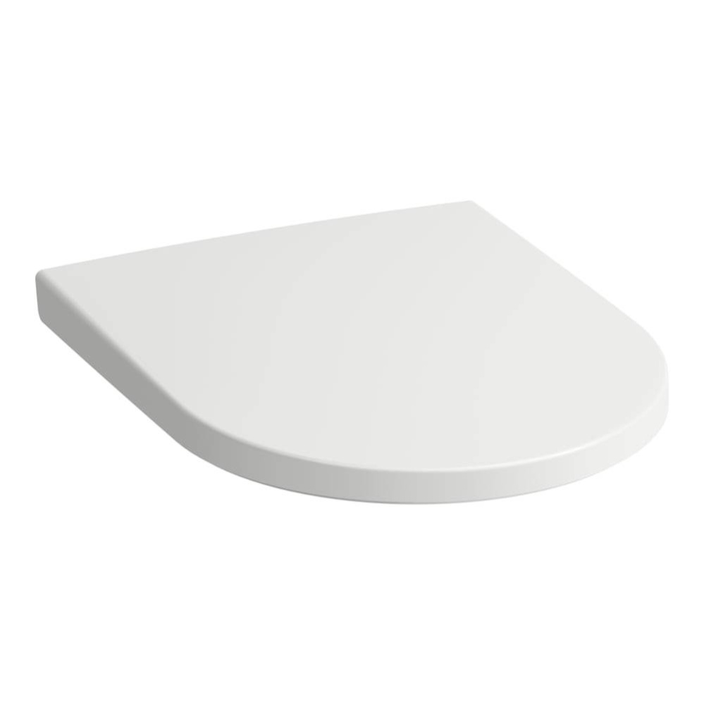 WC seat and cover, removable, with lowering system, chrome hinges