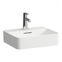 Laufen H8122800001111 - Washbasin bowl with tap ledge, finished 4 sides