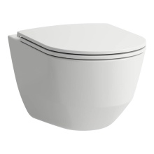 Laufen H8669680002501 - Wall Hanging Water Closet Combipack, Rimless, Including Seat And Cover H894966