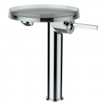 Laufen H311338004110U - Column single lever basin mixer ''disc'', projection 4-3/8'', withou