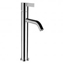 Laufen H311338004120U - Kartell Column Basin Mixer, Projection 5'', Fixed Spout, Without Pop-up Waste