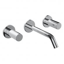Laufen H312336004120U - Twin handled concealed basin mixer, projection 6-13/16''