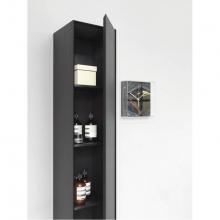 Laufen H4091311502511 - Tall Cabinet, 1 door, left or door hinge right, with 4 wooden shelves, lacquered surface veneer wi