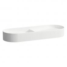 Laufen H8123490001121 - Double Washbasin Bowl with texture, Counter Mounted