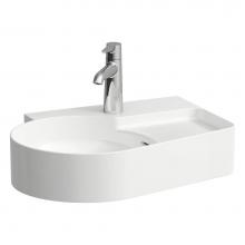 Laufen H816288000109U - Small Countertop and Wall Mouned Washbasin with ground bottom