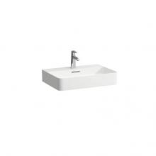 Laufen H8102830001361 - Washbasin, 600 x 420 x 115, with three tap holes, SaphirKeramik