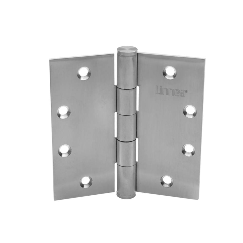 Door Butt Hinge,  4.5''X4.5''X3.5mm, 316 Satin SS