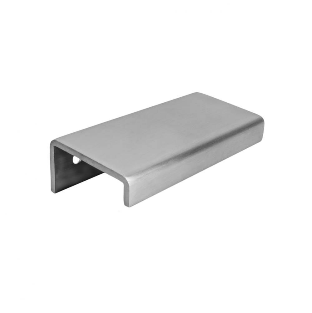 Cabinet Pull, 28mm Length, 42mm Projection, 10mm Drop Down Lip, 304 Stainless Steel.